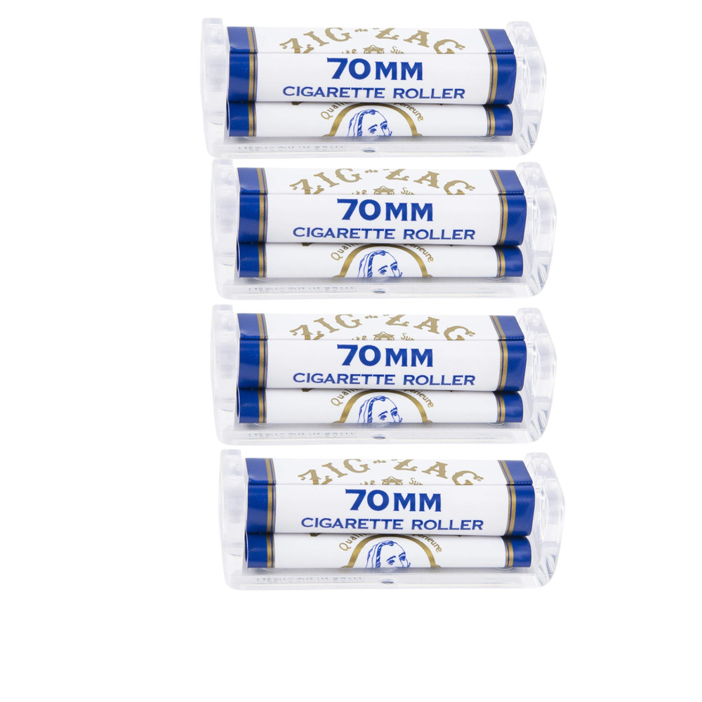 Zig-Zag Cigarette Roller 70mm | Classic Manual Rolling Machine 6 Pack