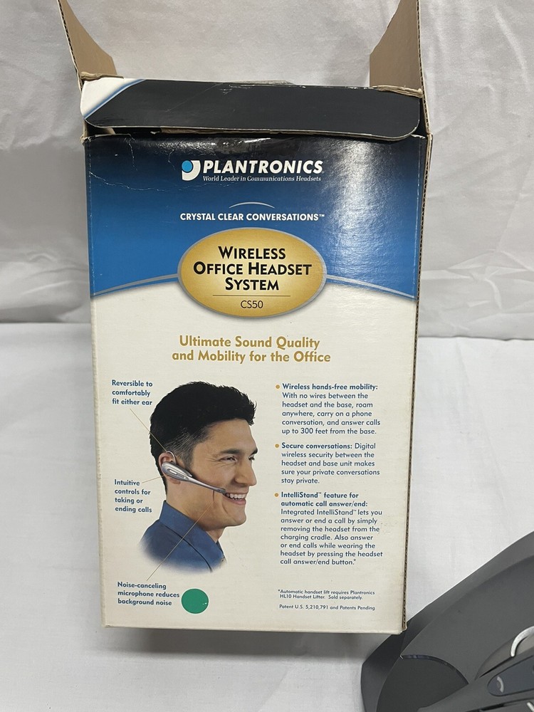 Planteonics CS50 Wireless Headset Phone System. Not Tested.