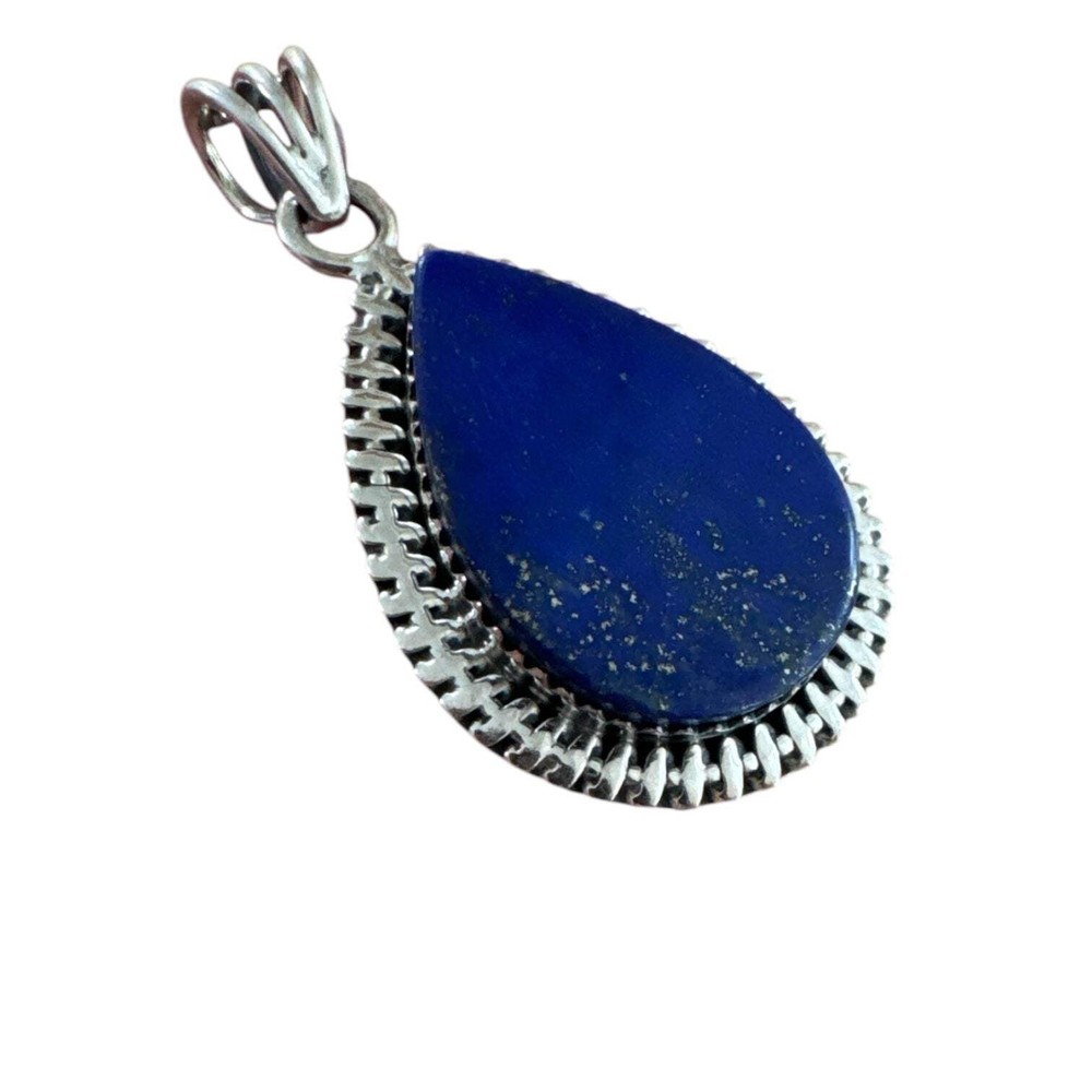 Blue Lapis Solid 925 Sterling Silver Pendant