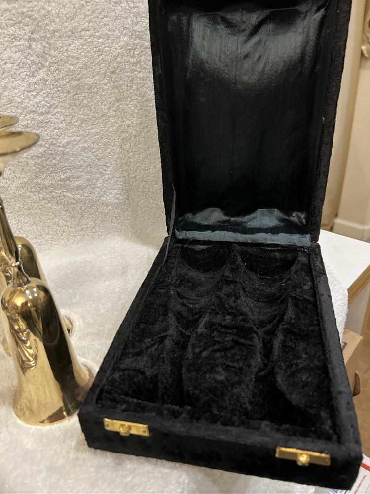 Boxed Set Gatco Solid Brass Champagne Flute Goblets