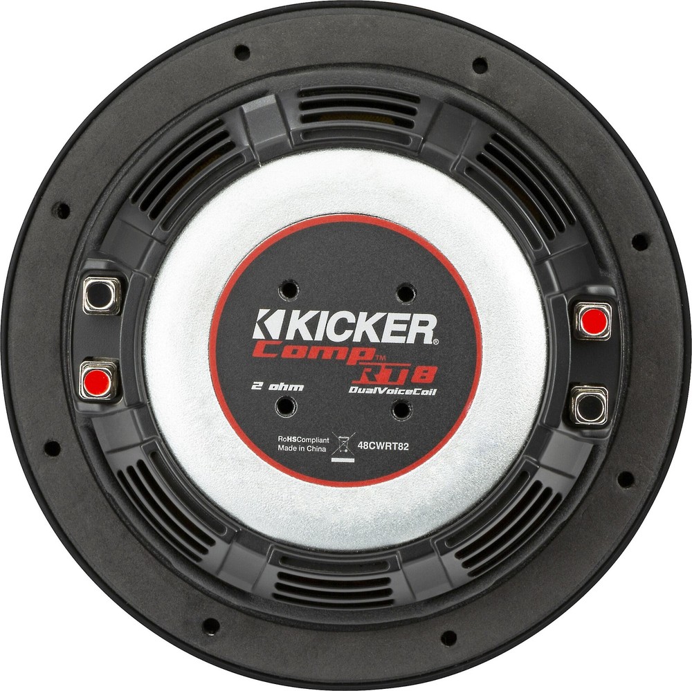 Kicker CompRT 48CWRT82 8" Dual 2-ohm Component Subwoofer