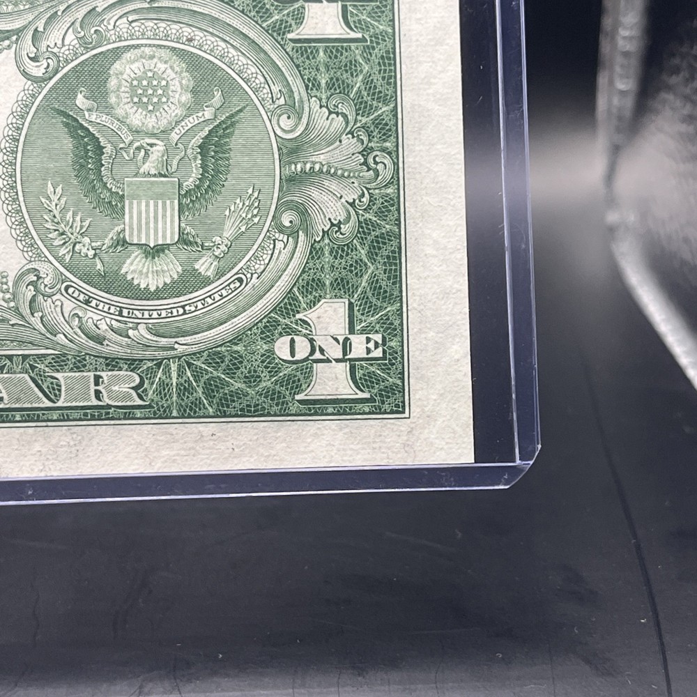 Misaligned ERROR 1935-E $1 One Dollar Silver Certificate *Crispy*