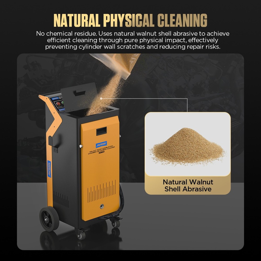 Walnut Sand Blasting Blaster Engine Combustion Chamber Carbon Cleaning Machine