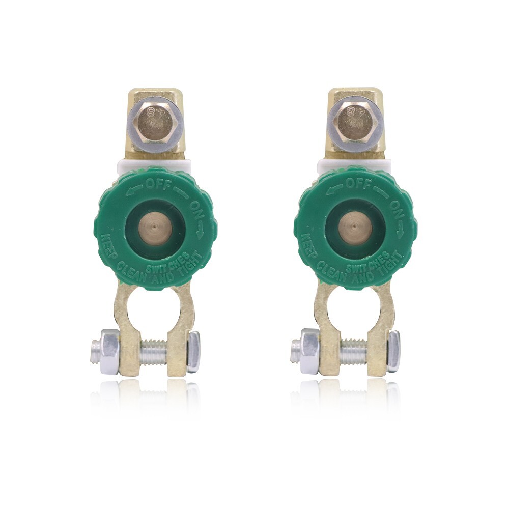 2PCS Car Battery Link Terminal Quick Cut-off Disconnect Master Kill Shut Switch