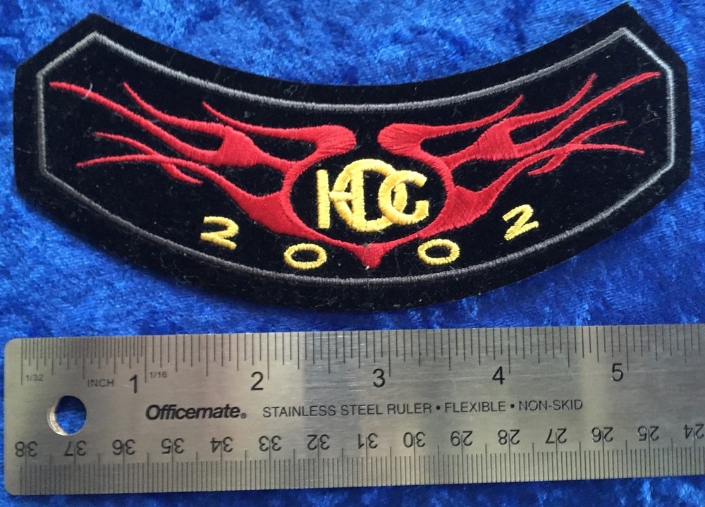 HOG HARLEY DAVIDSON OWNER'S GROUP PATCH 2002 ROCKER