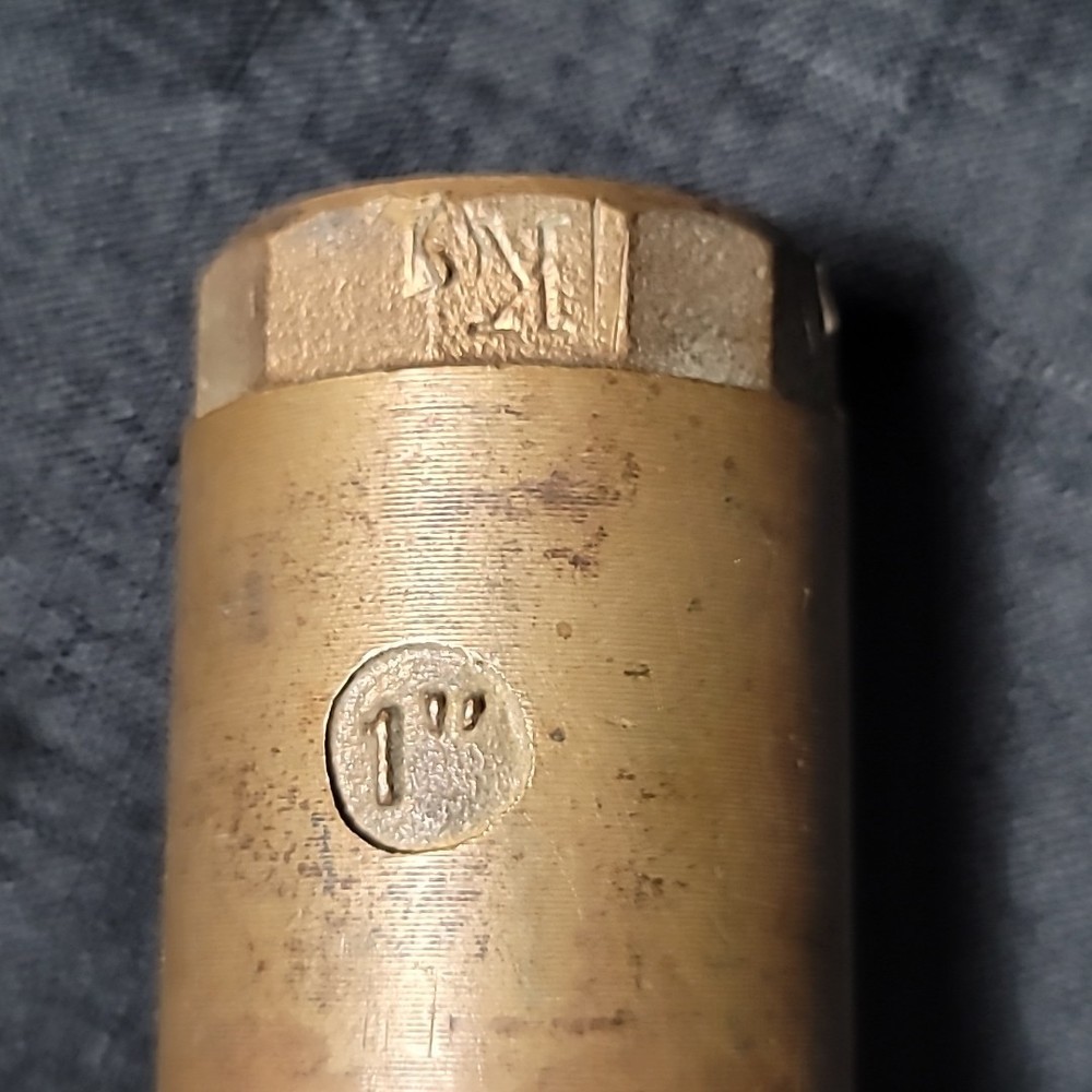 1" Cast Brass Foot Valve