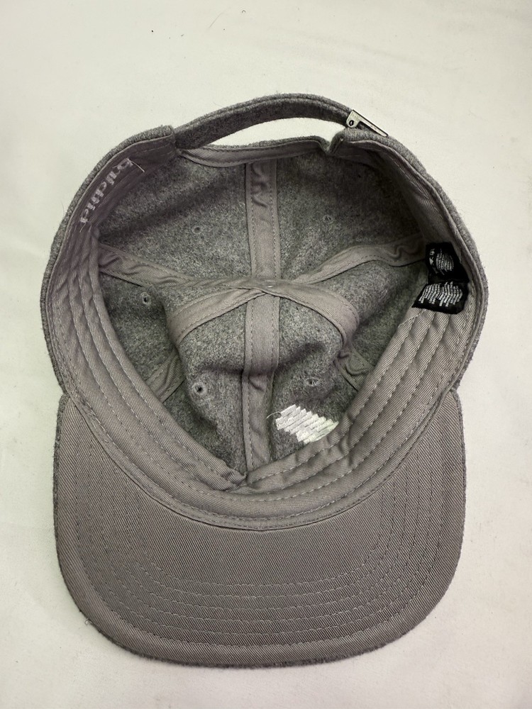 Bitbird Wool Blend Embroidered Logo Hat Cap Adjustable Gray White Band Rare