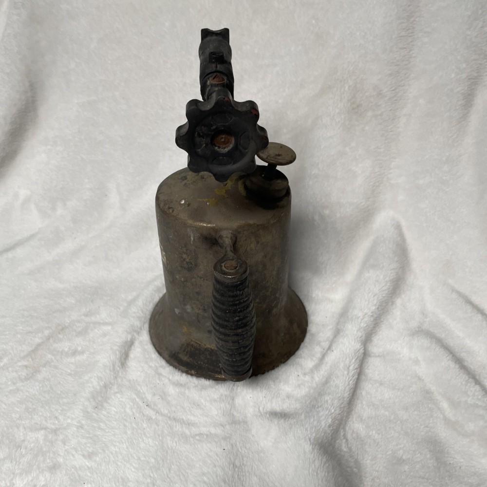 Vintage Brass Blow Torch 9” Untested