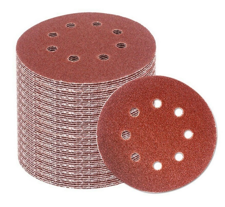 5 inch 8 hole Hook and Loop Sanding Discs 40-pack 60 grit