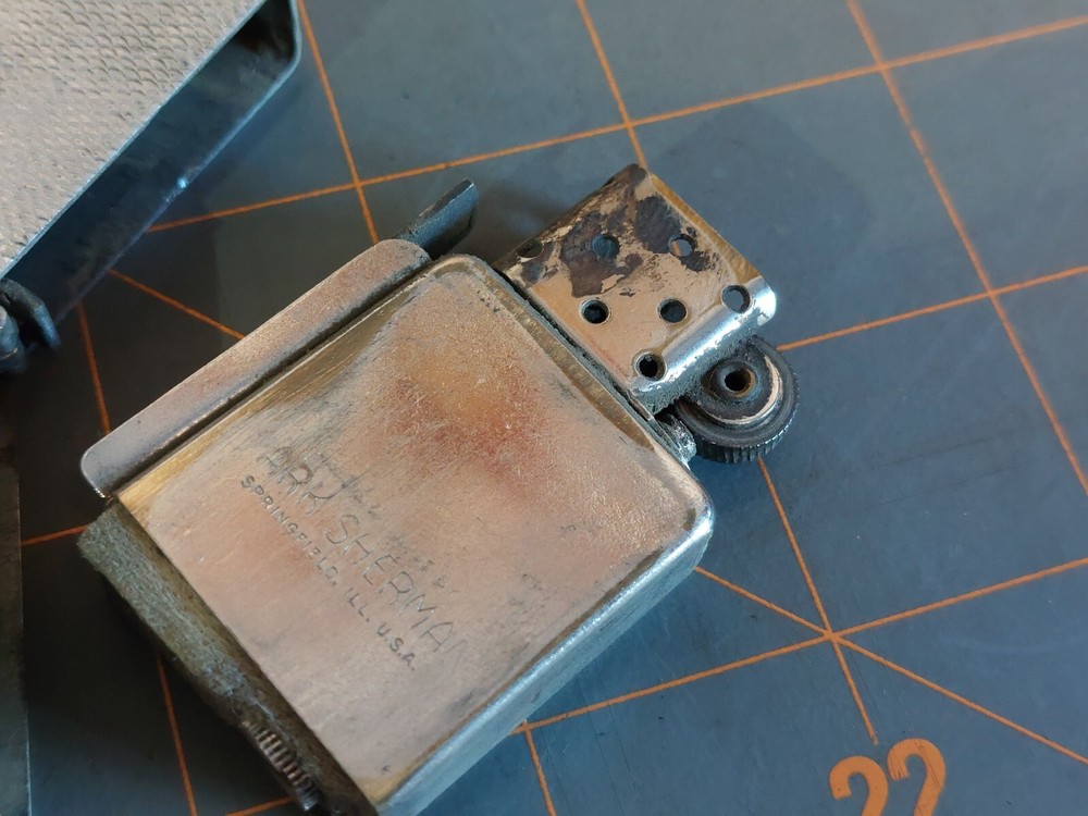 WWII Storm King Windproof Lighter Cross Pattern