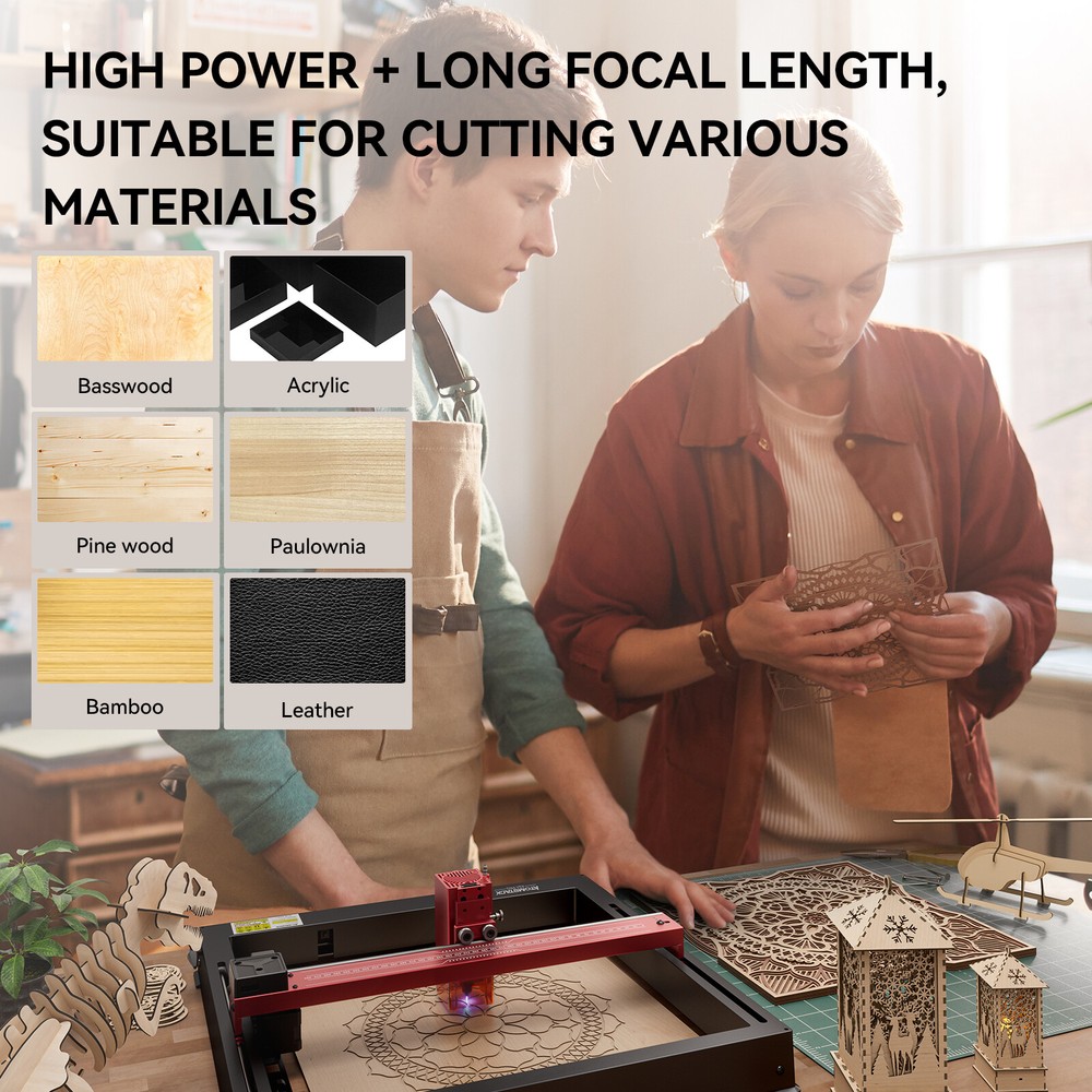 ATOMSTACK A24 PRO 120W Laser Engraver 24W Output Laser Engraving Cutting Machine