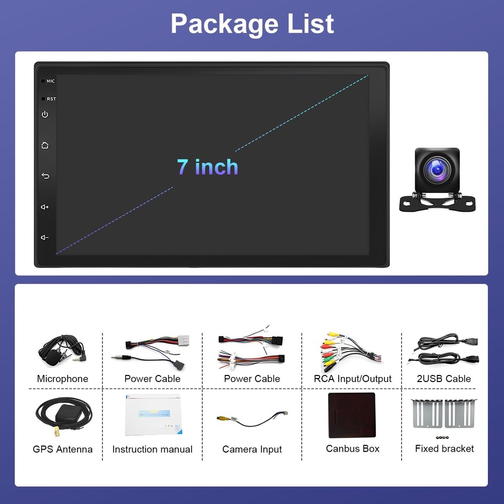 E150 E250 E350 1998-2008 7" Car Stereo Wireless CarPlay Android Auto