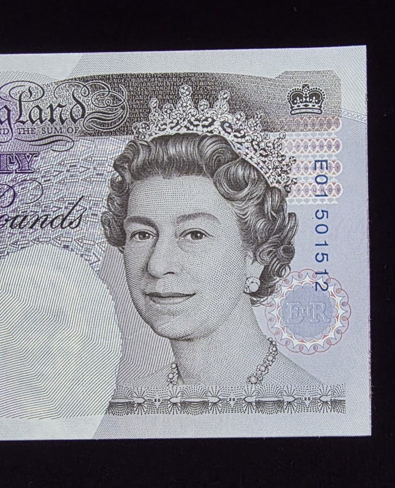 UNC First Run E01 £20 Twenty Pound Kentfield Banknote