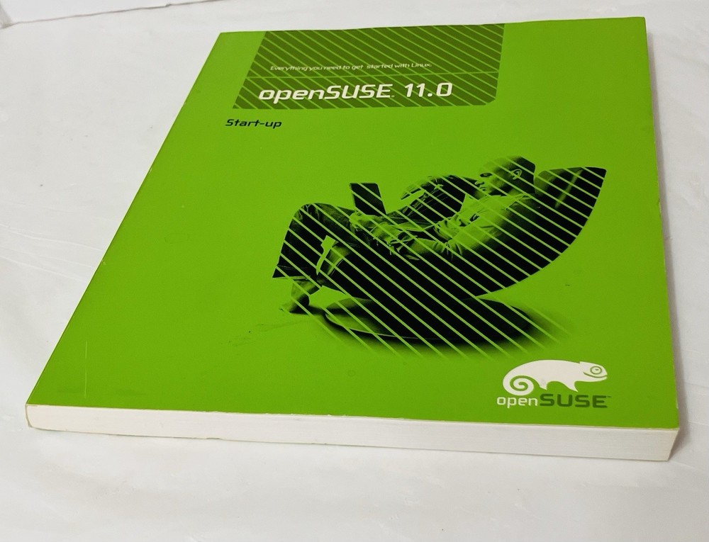 openSUSE 11.0 Start-Up Guide Softcover Linux Novell (2008) Reference Manual, VG+
