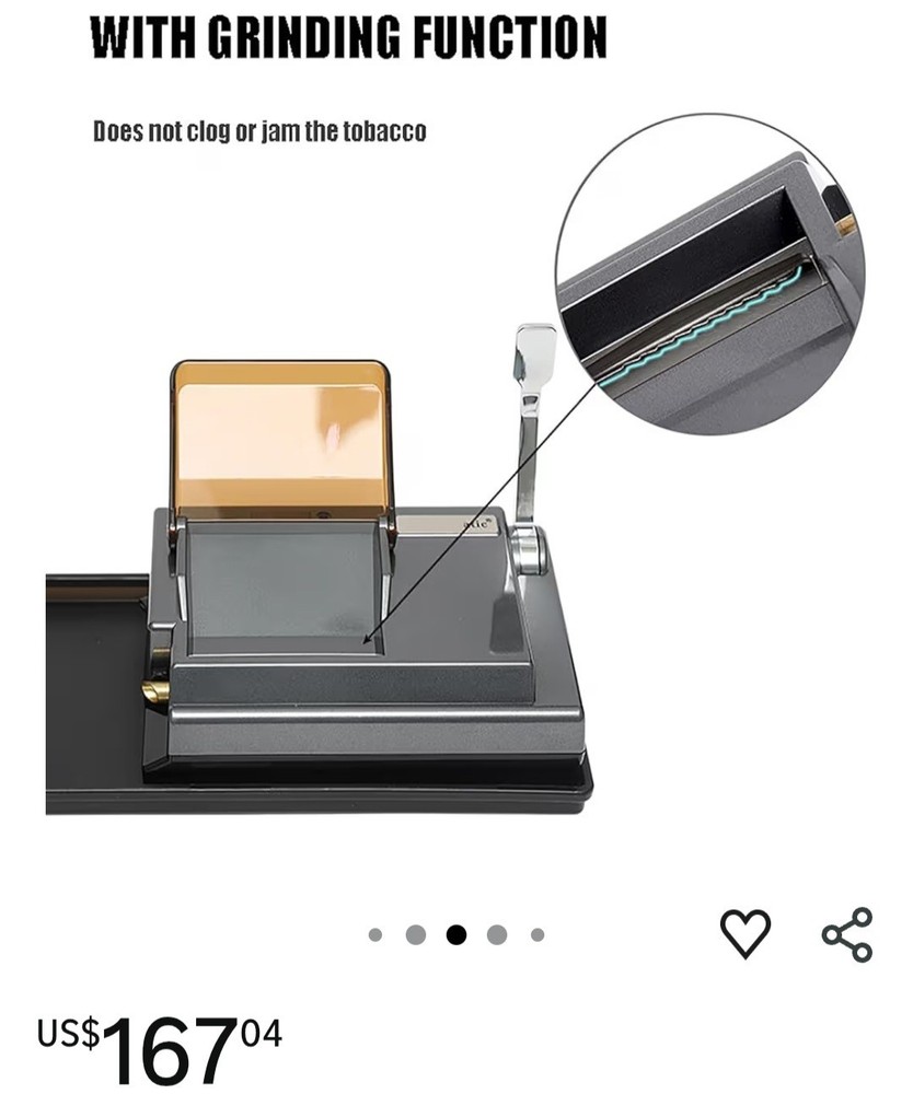 HK-2 Automatic Cigarette Rolling Machine with Counting Display & Accessories
