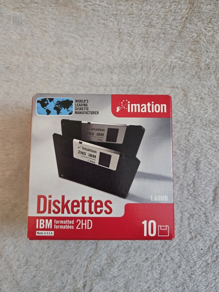 Imation  Diskettes IBM formatted 2HD, 10 Pack NEW