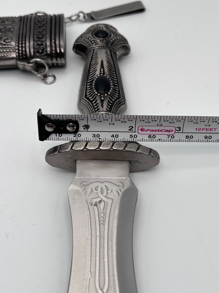 Decorative Caucasian Kindjal Knife with Scabbard