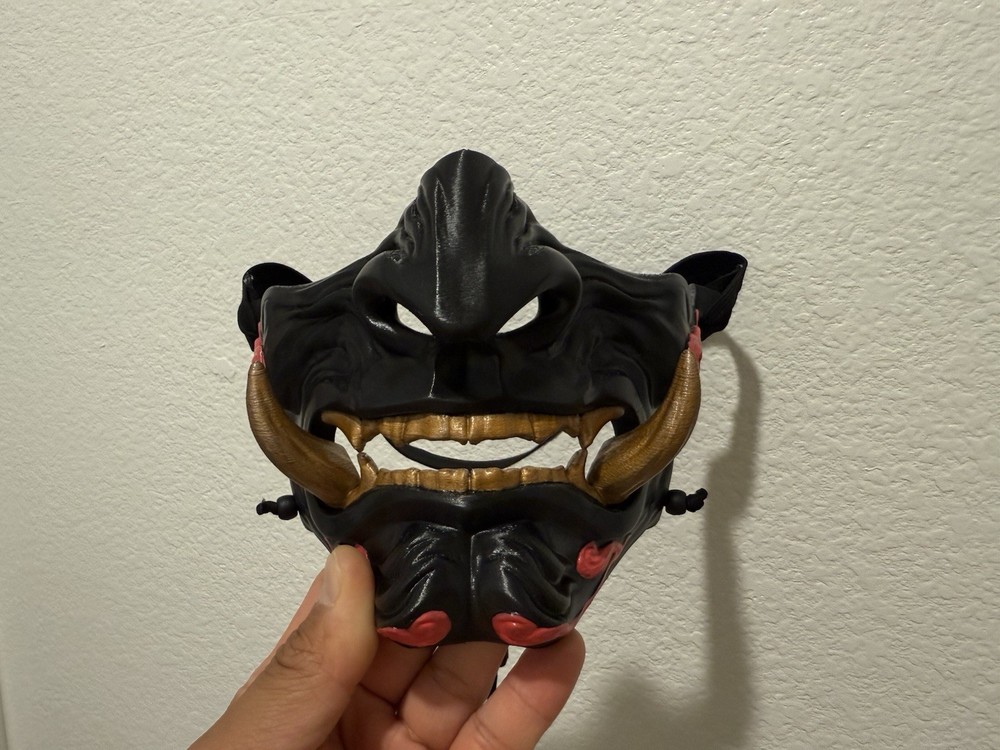 3D Printed Oni Mask Samurai Mask