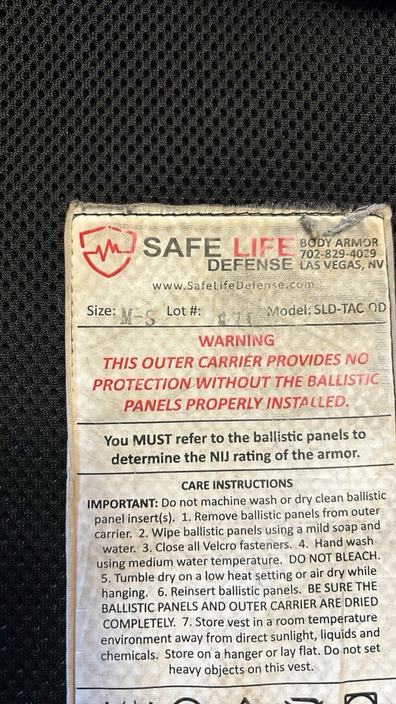 Safe lite body armor level 3a