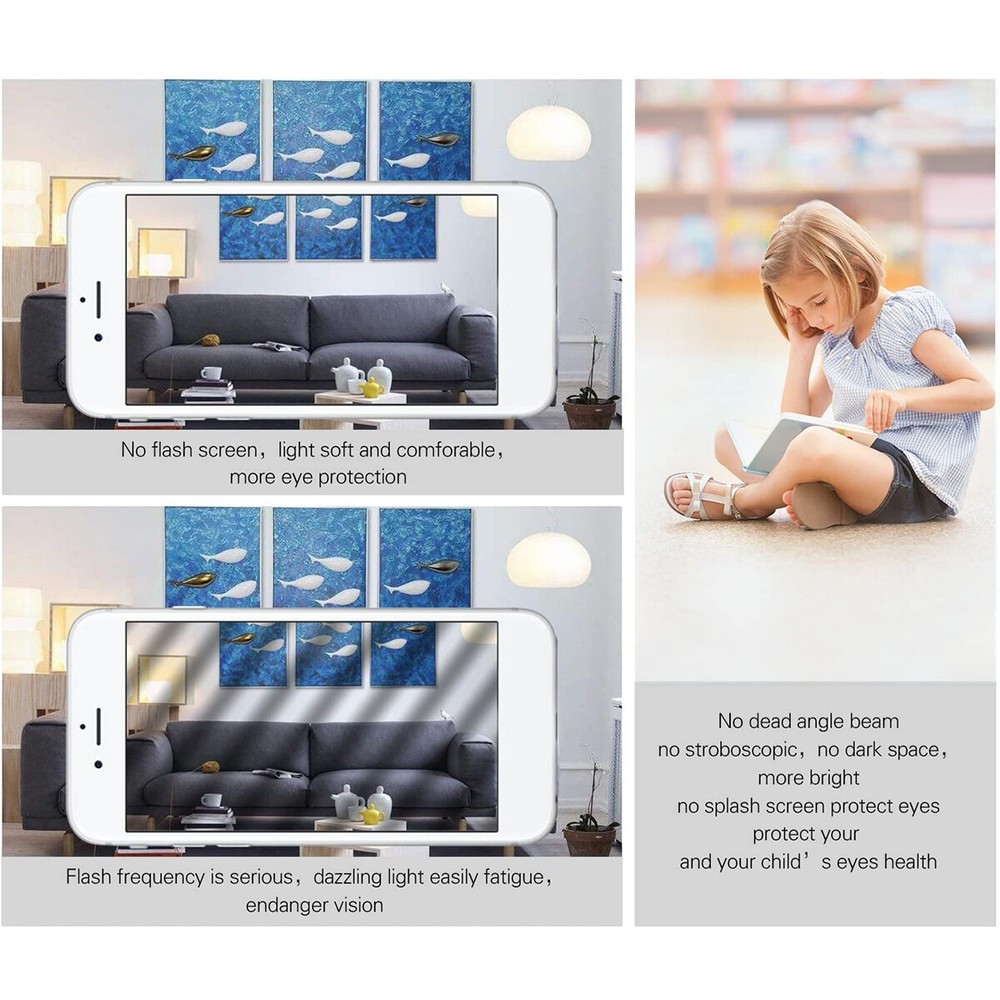 16W E12 LED Corn Bulb Light 6000K Candelabra Ceiling Fan Lamp Daylight White USA