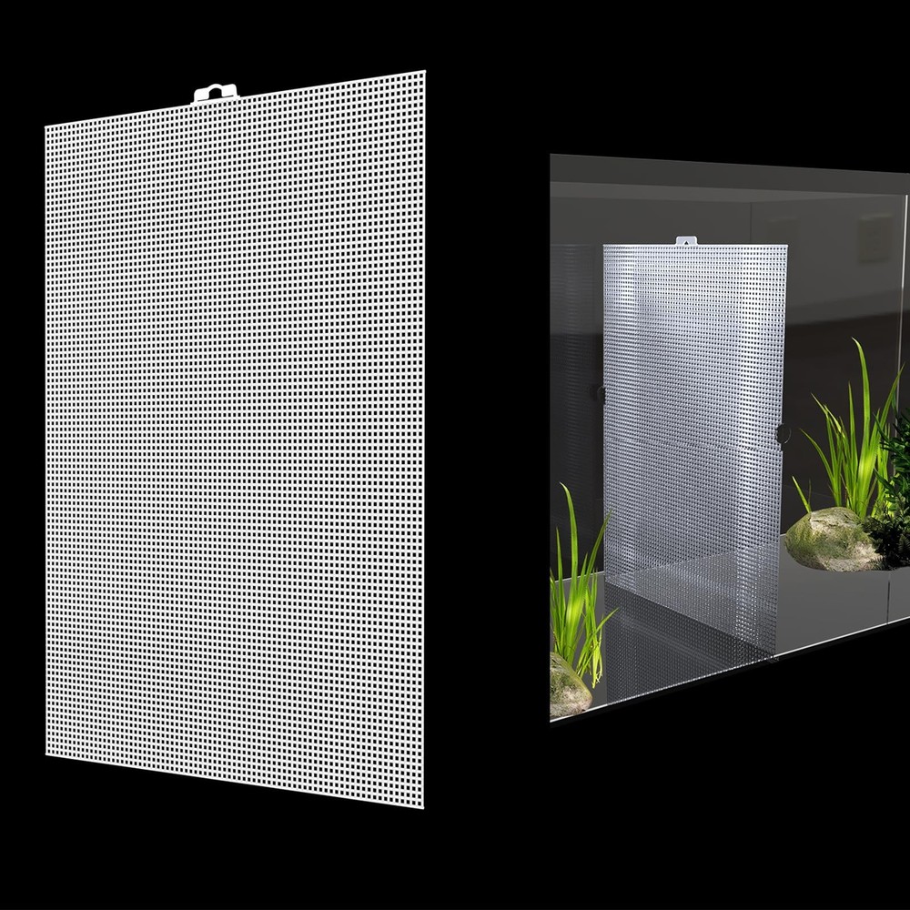 2 PCS Aquarium Fish Tank Divider Plastic Grid Divider Clear Cuttable Grid Pla...