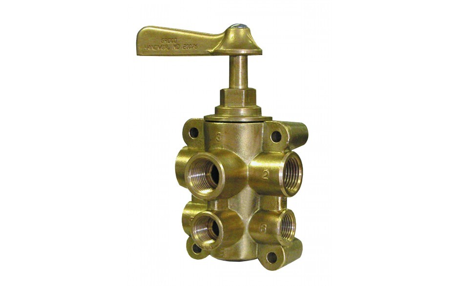 Groco NPT Bronze 6 Port Fuel Valve