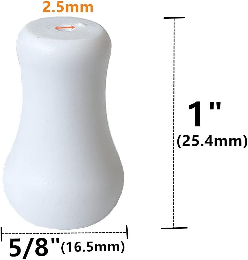 White Plastic Cord Tassel Window Blind Pulls