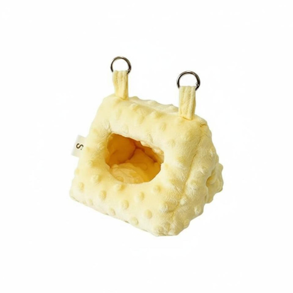 Plush hanging bird hut for parrots