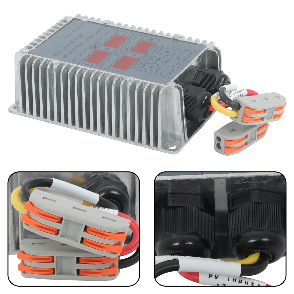 24‑85V Solar Battery Charge Controller Boost MPPT Voltage Adjustable 400W