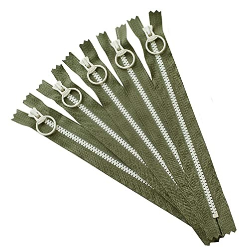 YKK Combi Zipper, Khaki