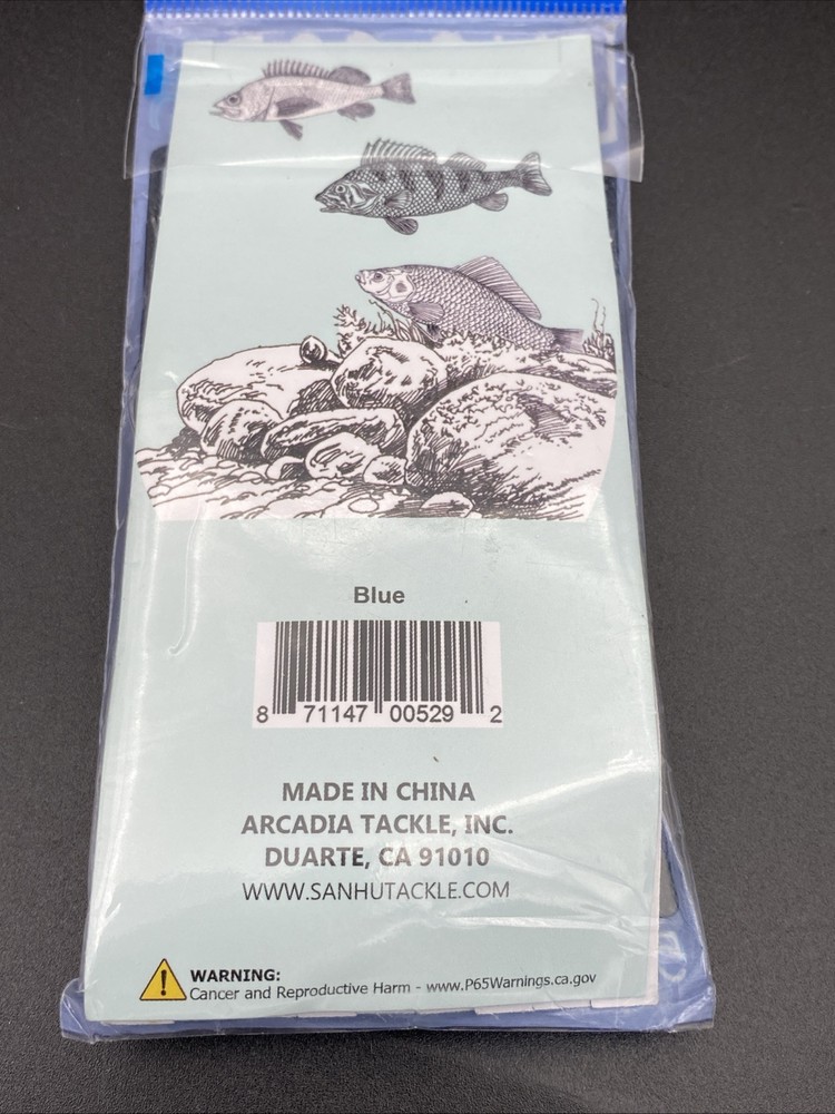 Sanhu Ling Cod Squid Bottom Rigs 2 Pieces Blue Speckled