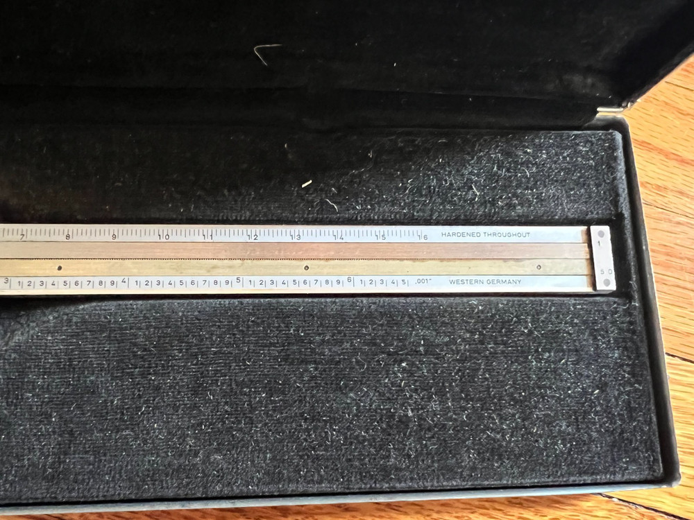 Helios Caliper Vintage Stainless - Tested & Working w/ Case