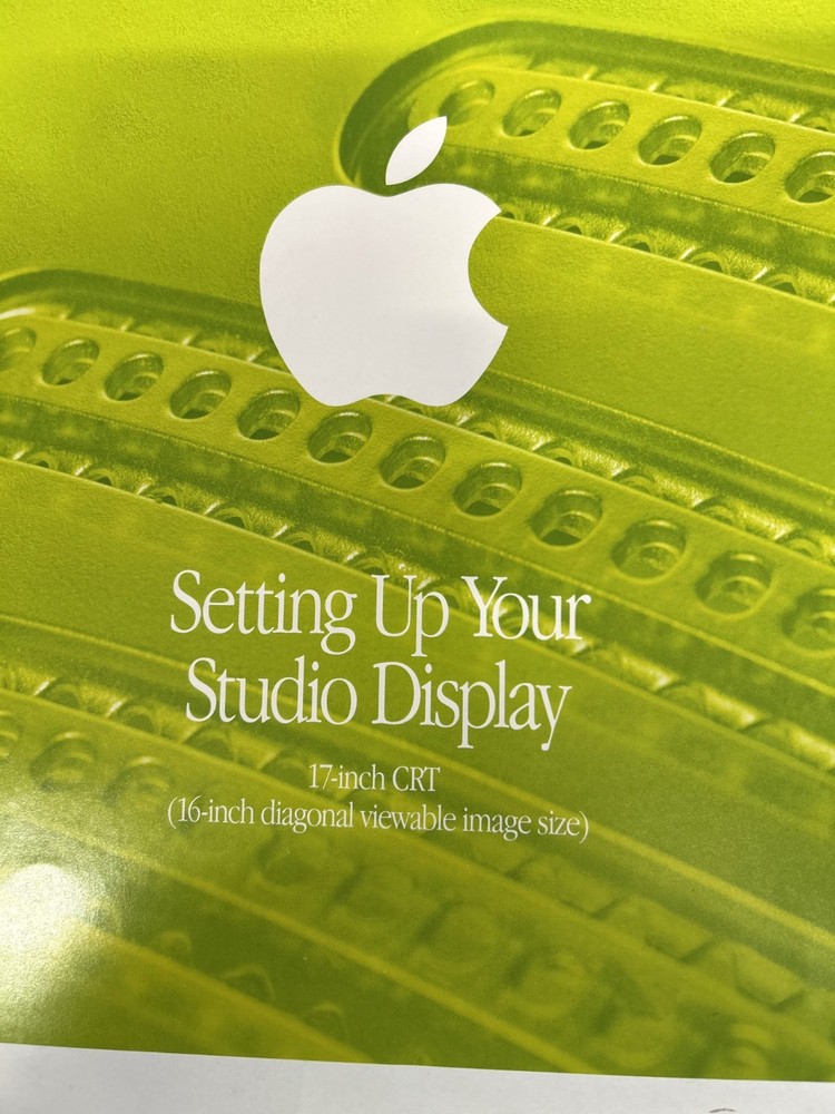 Apple Studio Display Setup Manual & Software
