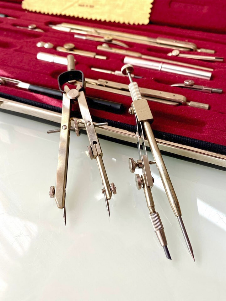 Drafting Drawing SET Mechanical Tools ORIGINAL RICHTER PRACISION Kopernikus XI