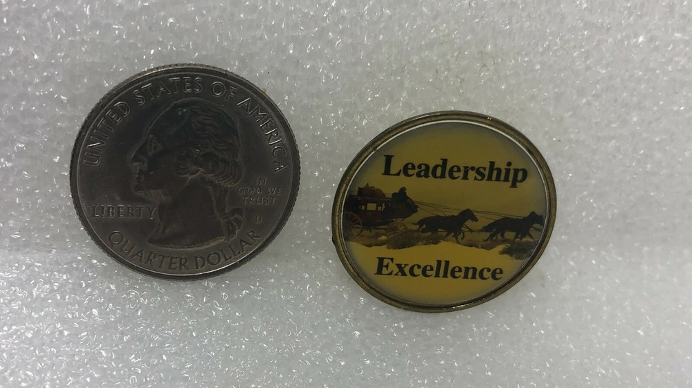 Leadership Excellence Wagon Horses Pin