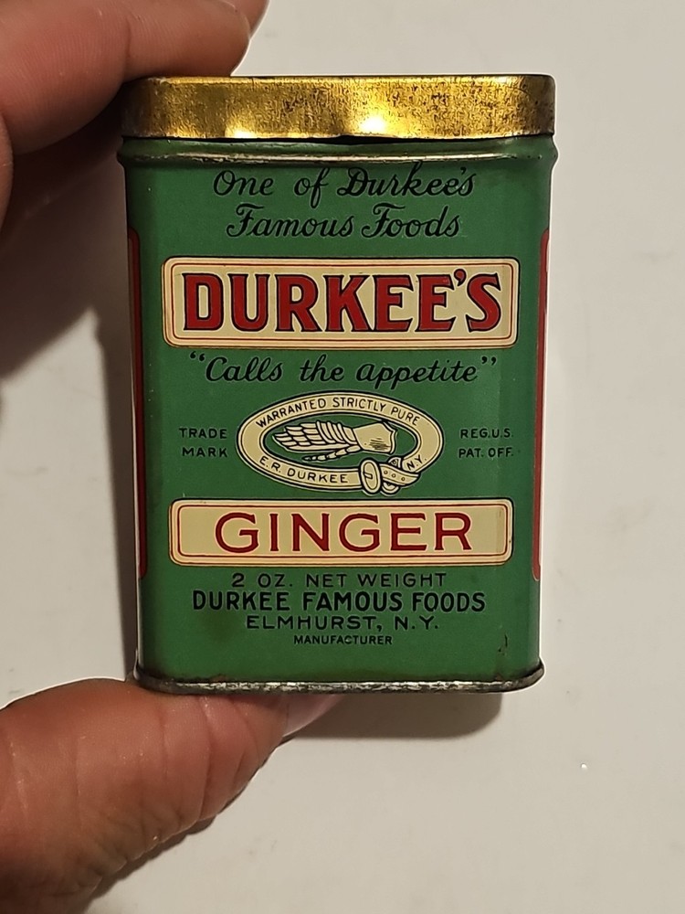Vintage Durkee's Ginger Spice Tin