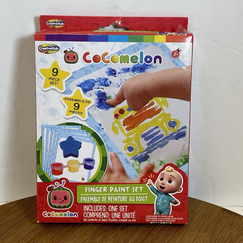 Cocomelon Finger Paint Set New