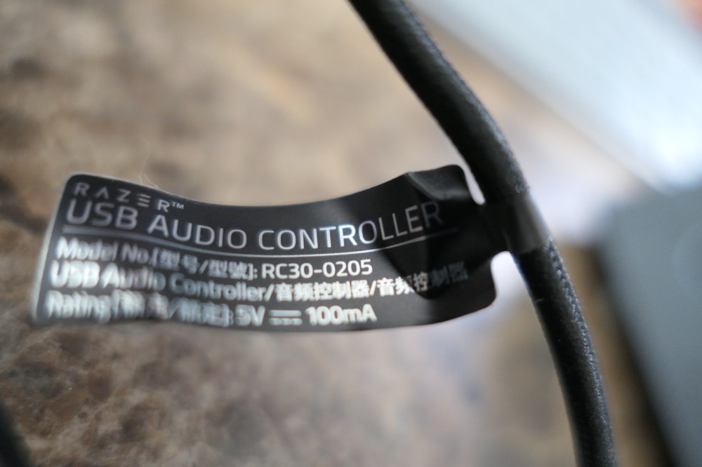 Razer USB Audio Volume Controller 35mm USB RC30-0205 THX for Gaming Headset