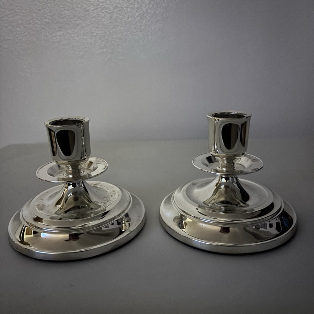 Vintage WM A. Rogers Silverplated Candlesticks