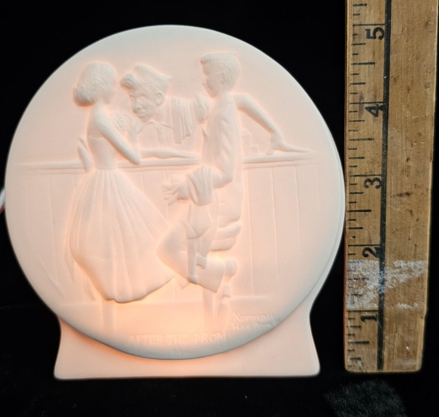 Handmade Porcelain White, 5" Night Light