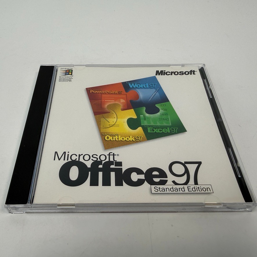 Microsoft Office 97 Standard UPGRADE - Word Excel PowerPoint Access Outlook
