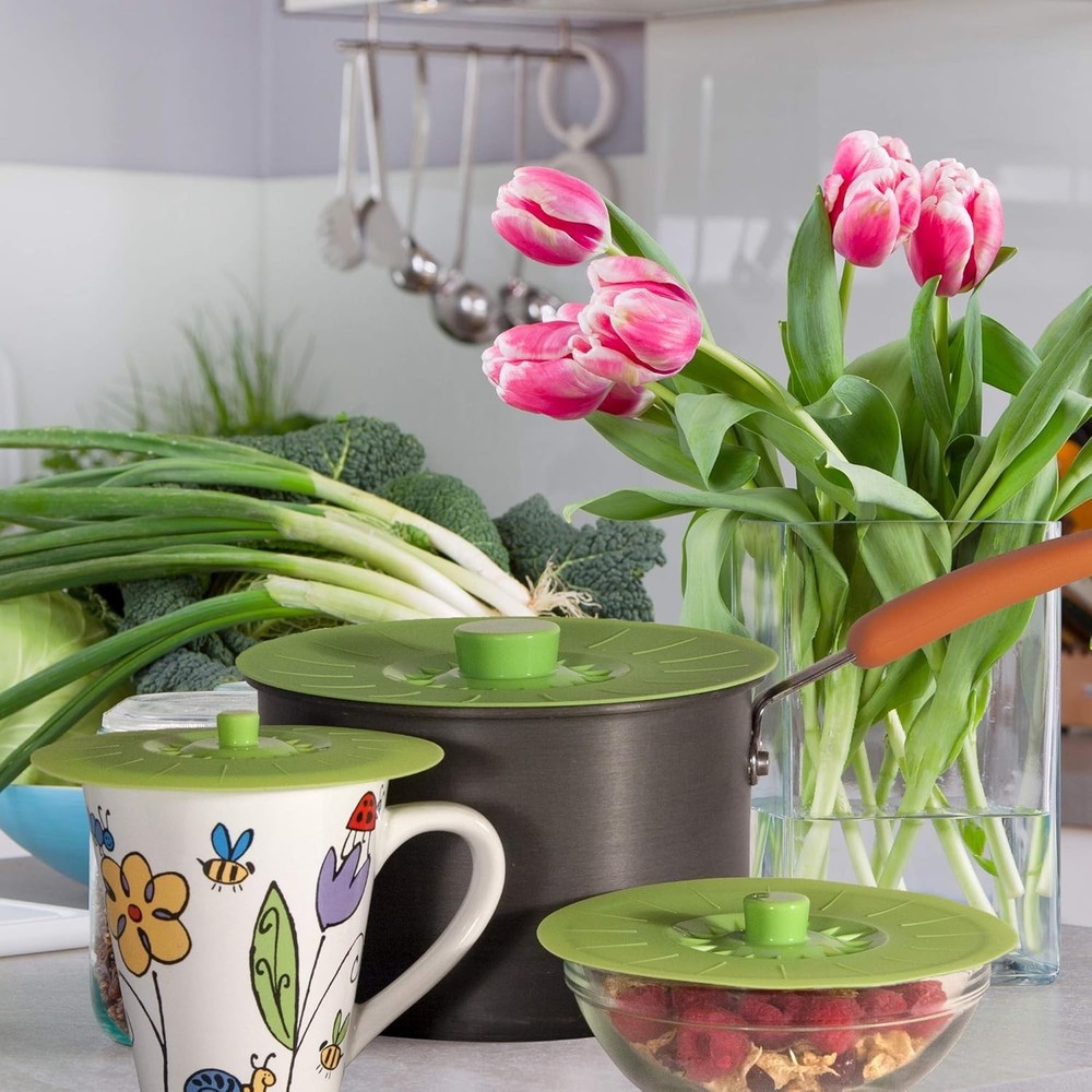 Easy Grip Silicone Bowl Covers - 5 Pcs