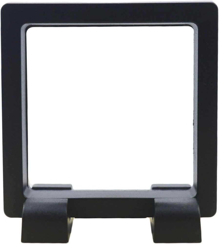 Challenge Coin Holder, Single Coin Display Case, 3D Floating Clear Frame with Fe