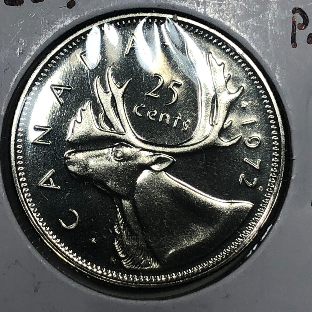 1972 Canada Twenty Five Cent Foreign Coin #1916