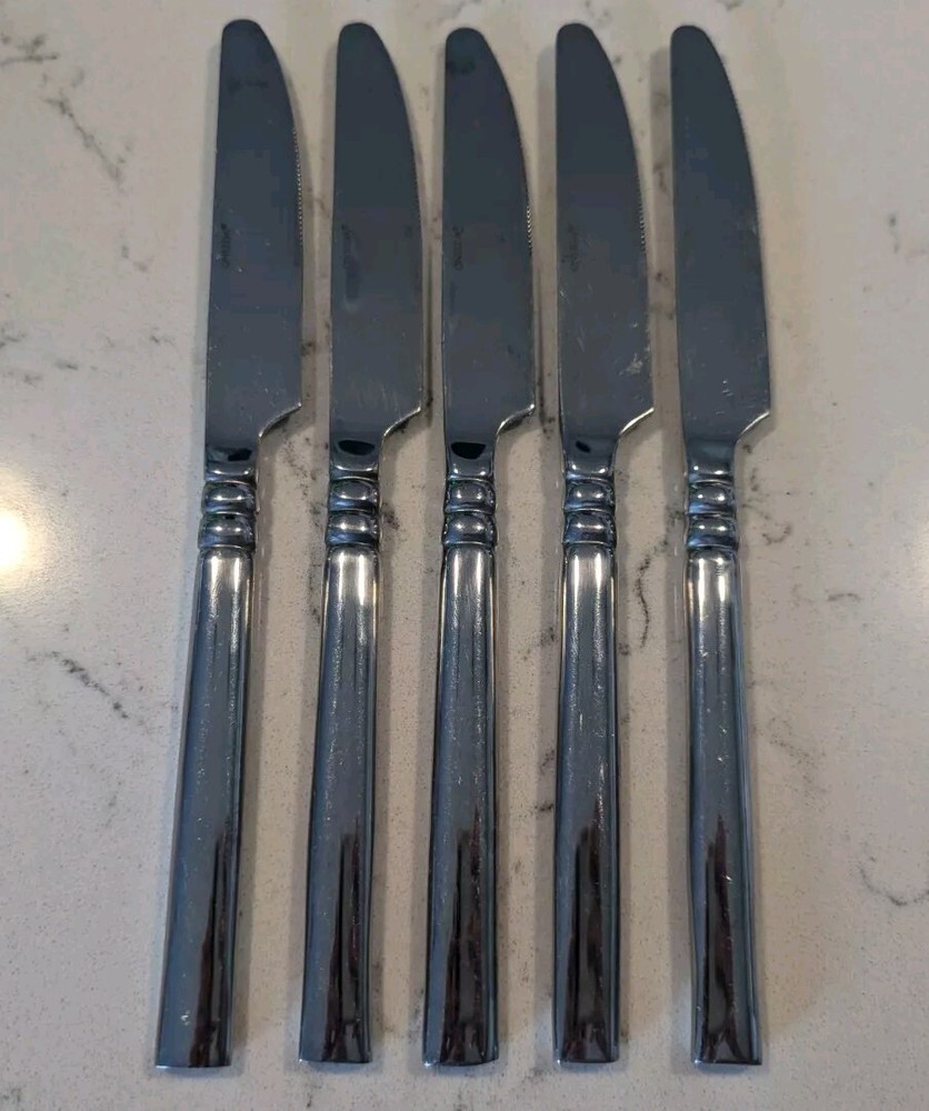 5 x Dinner Knives Tortola Oneida Stainless