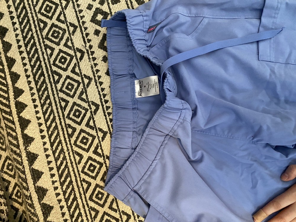 women’s movement scrubs blue matching set