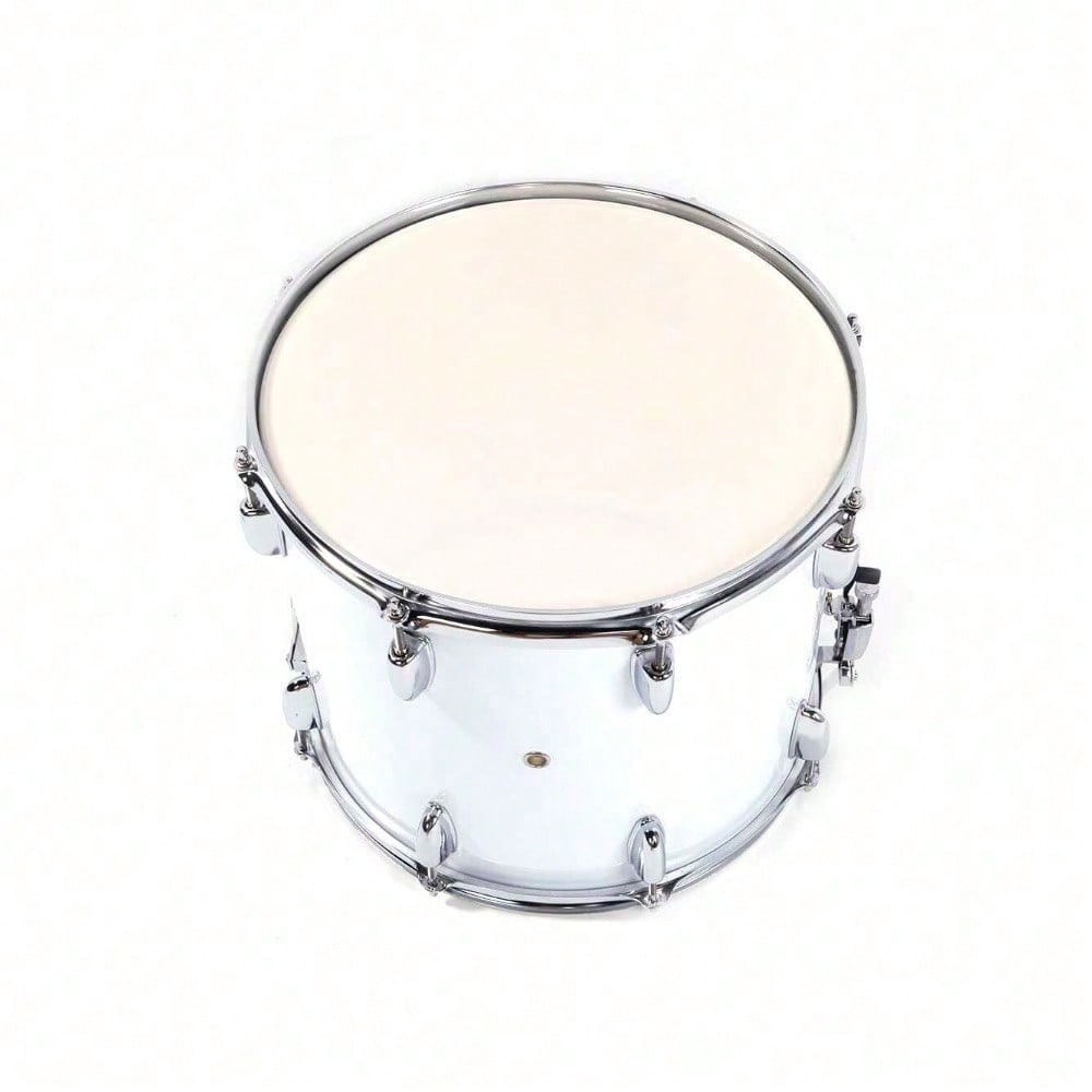 14 X10 Inches Marching Drum Drumsticks Key Strap White