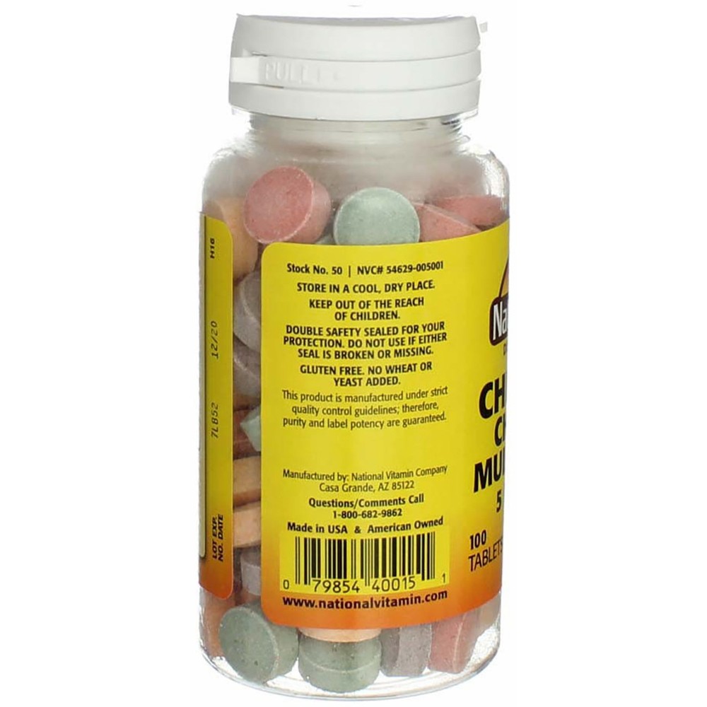 2 Pack Nature's Blend Multivitamin Chewable Tablets, Assorted Flavors, 100 Ct