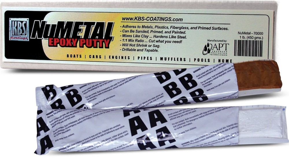 KBS Coatings 70003 Black NuMetal Epoxy Putty
