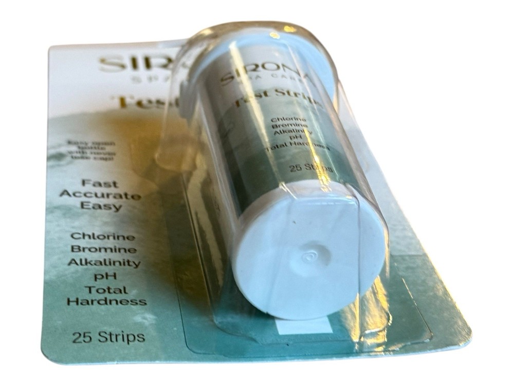 Sirona Spa Care Pool & Spa pH Testing Strip - 25 Test Strips, Easy Open Bottle